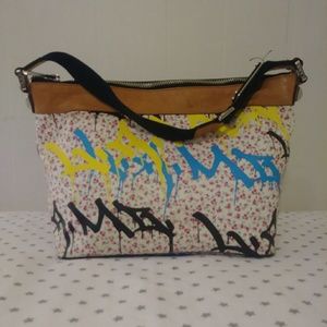 Gwen Stefani L.A.M.B. graffiti purse